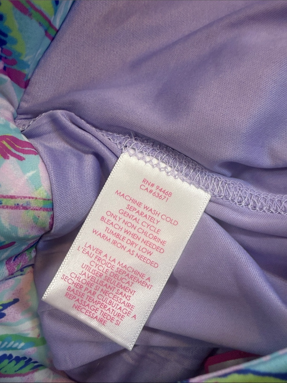 Stella Parker Golf Collection Lilac Palm Print women’s  Skort - Lavender - Picture 7 of 7